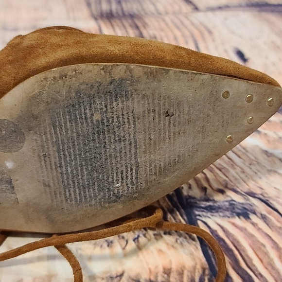 LOUISE et Cie Lo-Abri Ghillie Lace Up ballerina Flats size US 6.5 Leather Ballet - Picture 10 of 16